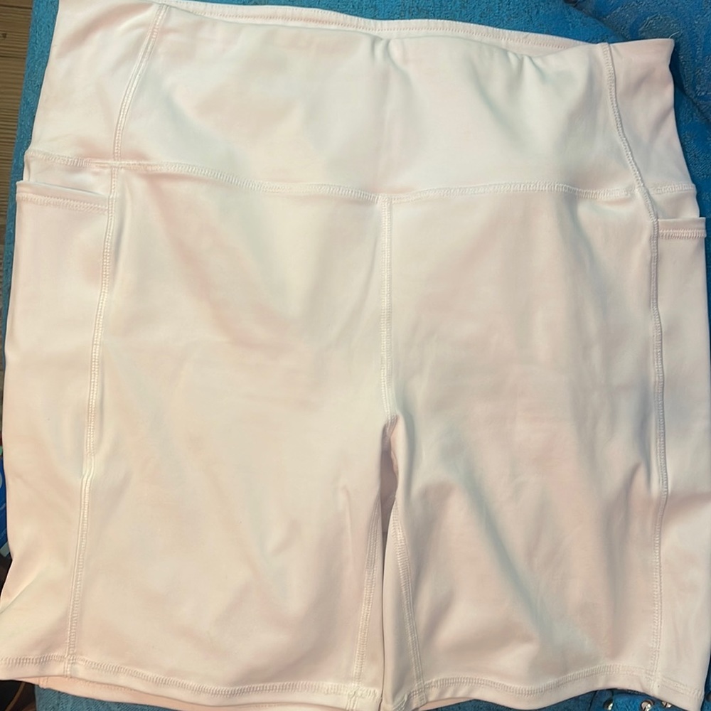 RBX 5” White Bike Shorts Size XL